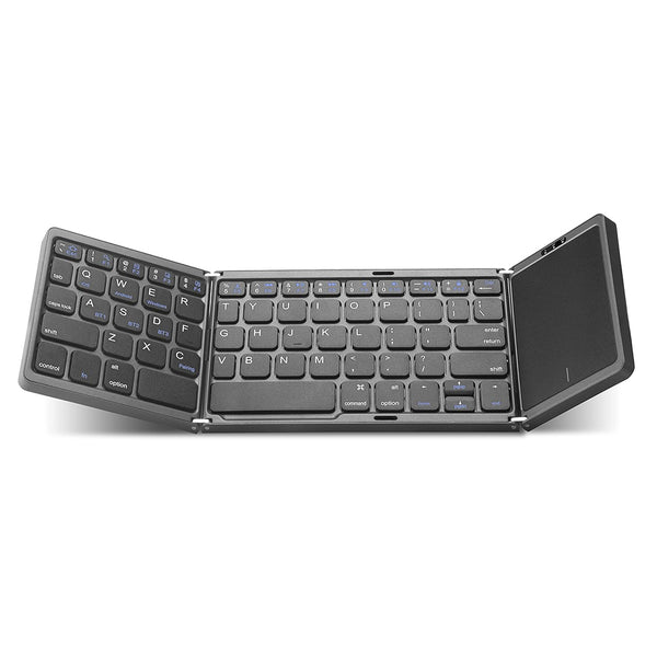 B089T Tri Fold Foldable Bluetooth Keyboard with Touchpad - 1