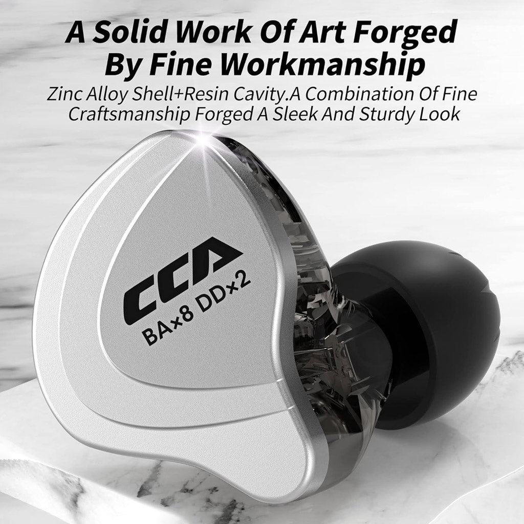 CCA C10 Wired IEM Zinc Alloy Shell
