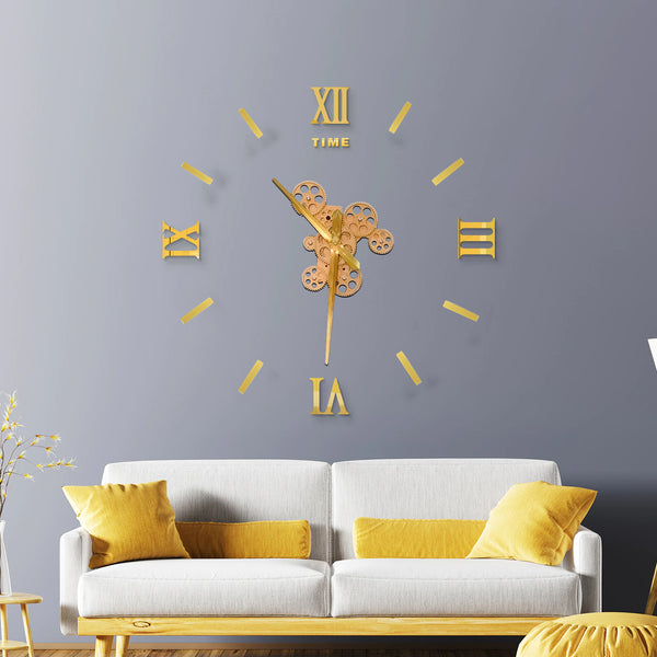 DIY 3D Analog Wall Clock for Home & Office Decoration - 4
