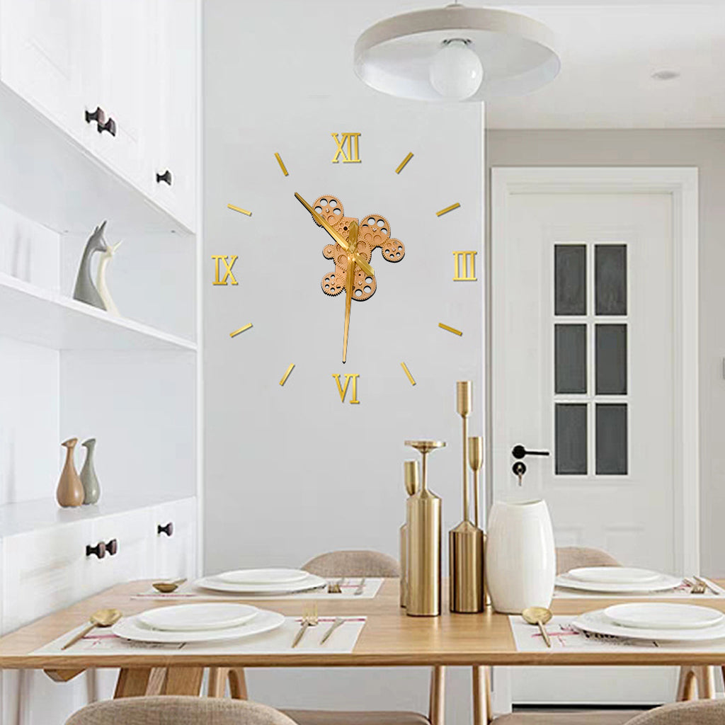 DIY 3D Analog Wall Clock for Home & Office Decoration