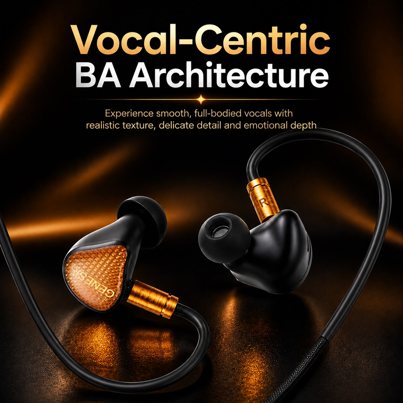 EarAcoustic Audio - GENESIS Mix9 9-Driver Tribrid IEM