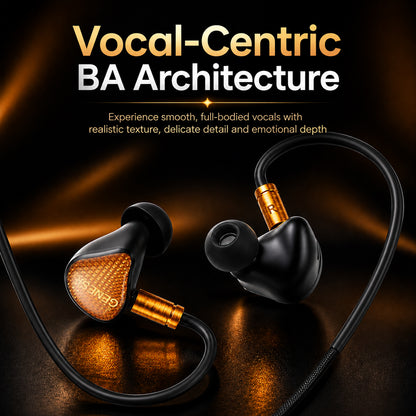 EarAcoustic Audio - GENESIS Mix9 9-Driver Tribrid IEM