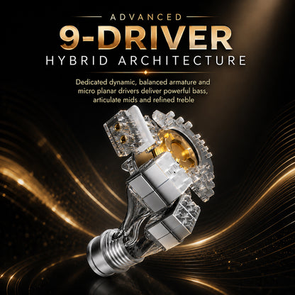 EarAcoustic Audio - GENESIS Mix9 9-Driver Tribrid IEM
