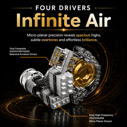 EarAcoustic Audio - GENESIS Mix9 9-Driver Tribrid IEM