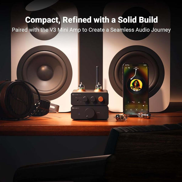Fosi Audio – GR40 ESS9028Q2M Tube DAC Preamplifier With Bluetooth - 7