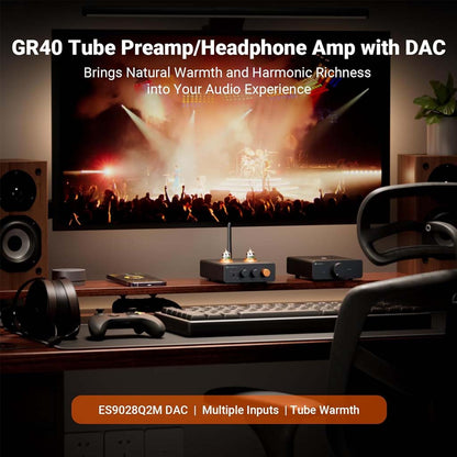 The fosi audio is a preamp which also houses a pair of tubes