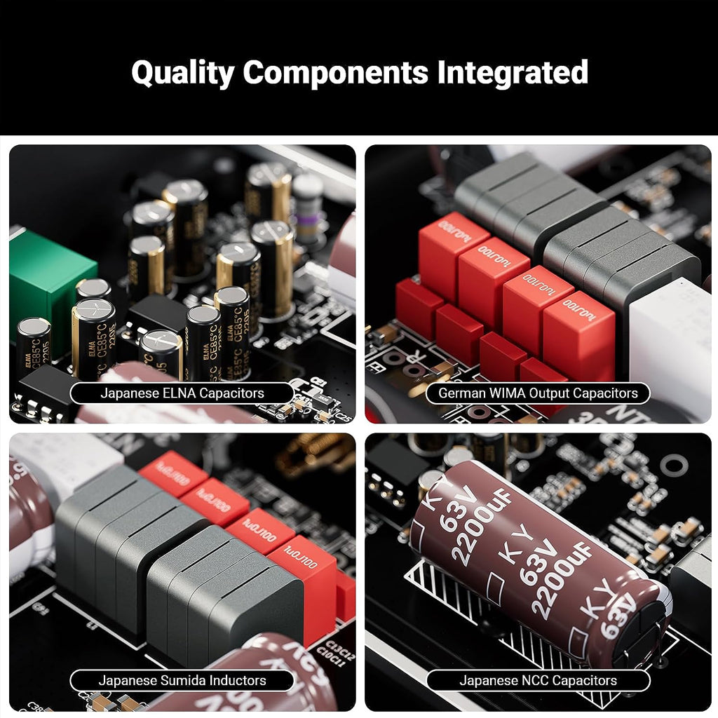 Fosi Audio V3 48V Stereo Power Amplifier – Concept Kart