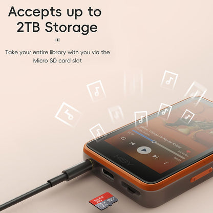 HiBy R1 Digital Audio Player Black Accepts Upt to  2Tb Storage