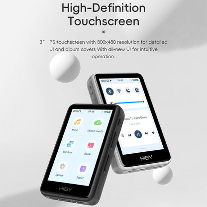 HiBy R1 Digital Audio Player Black HD Sreen