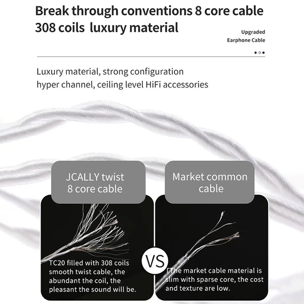 JCALLY – TC20 Upgrade Cable for IEM - 7