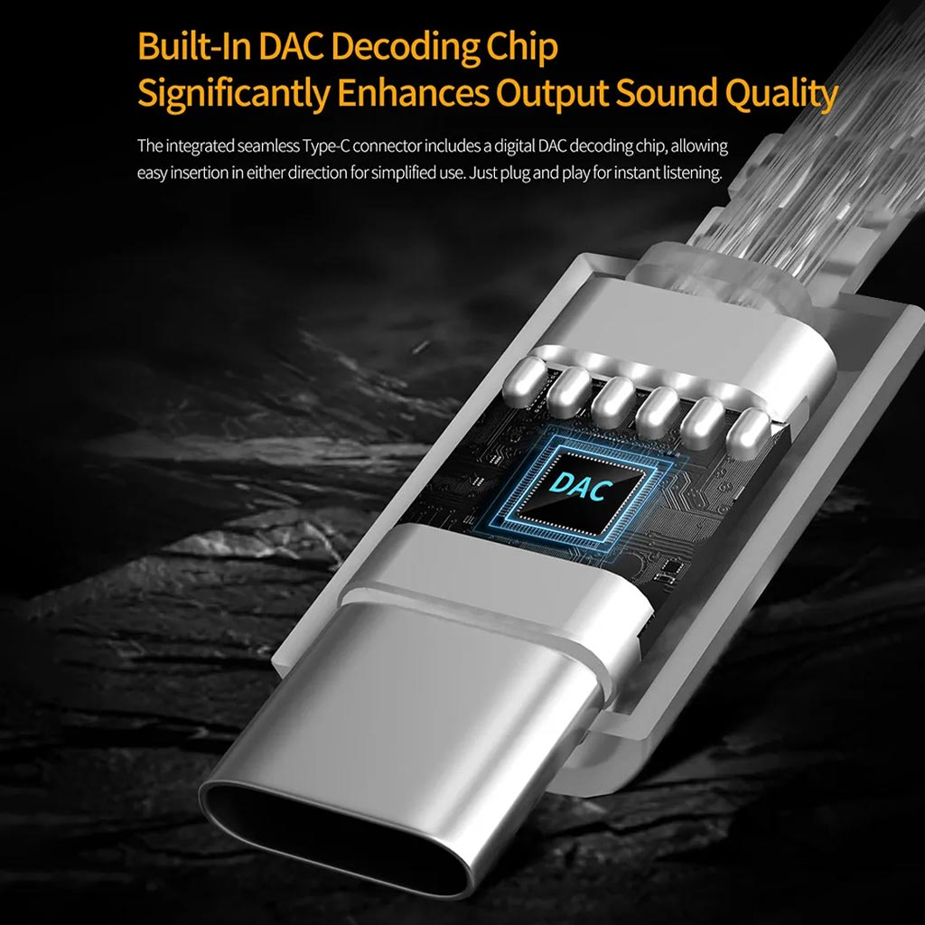 KZ Type-C OFC Cable DAC Chip