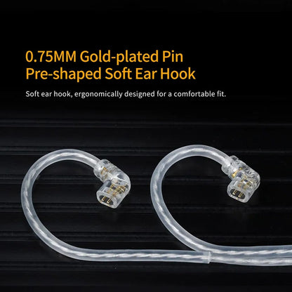 KZ Type-C OFC Cable 0.75mm Gold Plated Pin