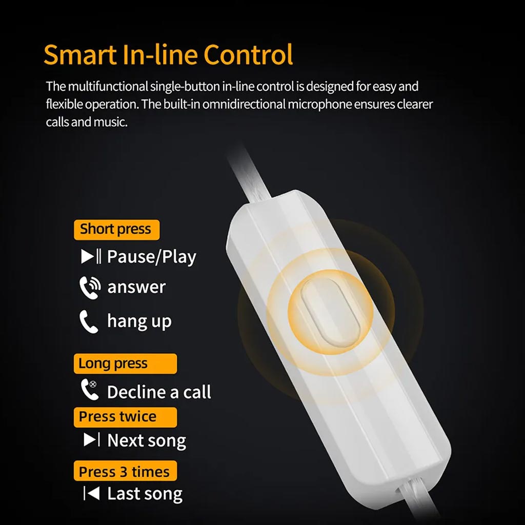 KZ Type-C OFC Cable Smart In line Control