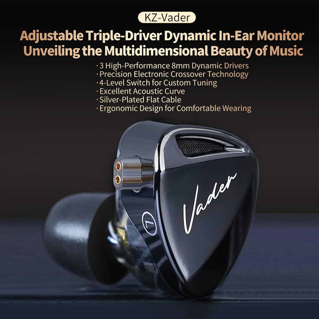 KZ - Vader 8mm Triple Dynamic Driver IEM