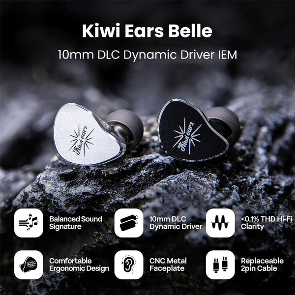 KiwiEars - Belle 10mm Dynamic Driver IEM - 4