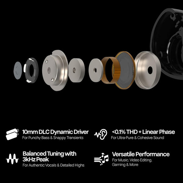 KiwiEars - Belle 10mm Dynamic Driver IEM - 6