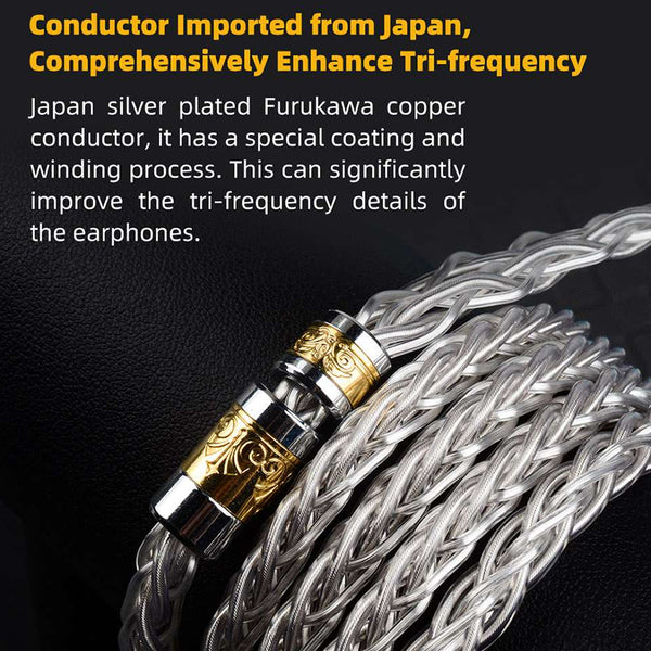 NiceHCK Moongod Japan Silver Upgrade Cable for IEMs - 2
