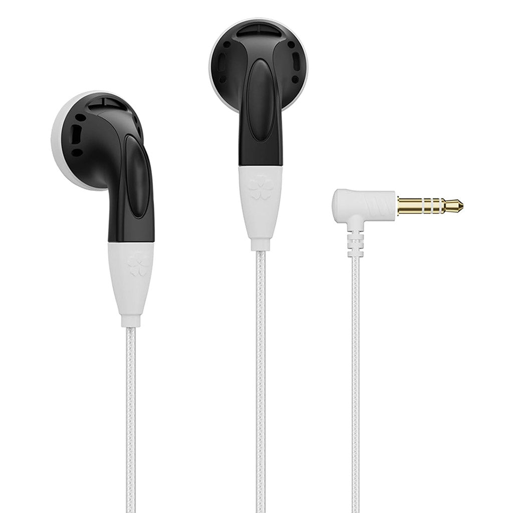 NiceHCK-YDSmall panda color earphones with 3.5mm plug, featuring 14.8mm dynamic driver and PEI diaphragm for clear sound.