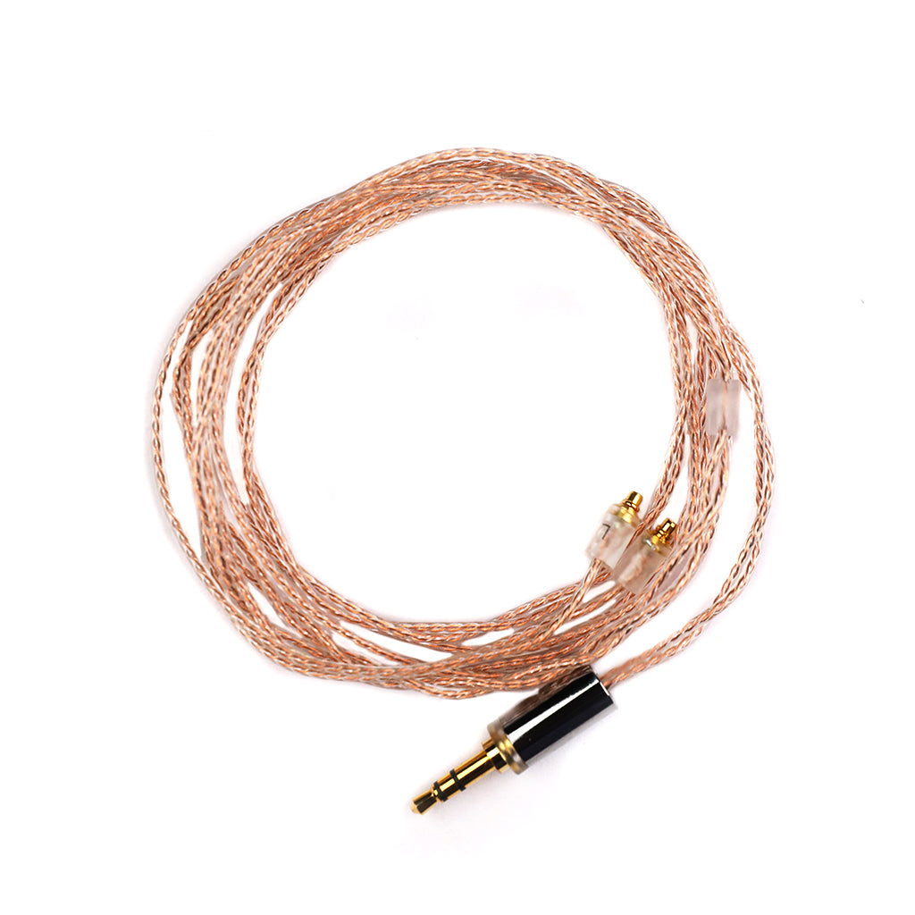 VBESTLIFE IEM-Upgrade-Kabel, 2-polig, 0,78 Mm auf 3,5 Mm, OFC-geflochtenes Ersatzkabel für ZS10 PRO AS24 AS16, CCA, TRN-Ohrhörer