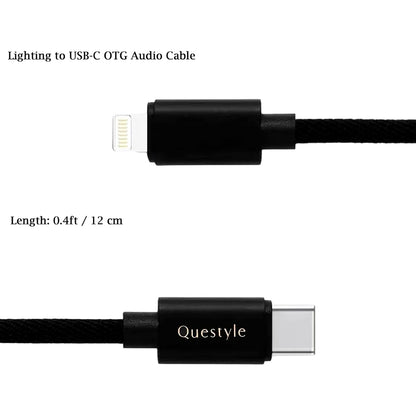Questyle - LTC02 Type-C to Lighting Audio OTG Cable for iphone