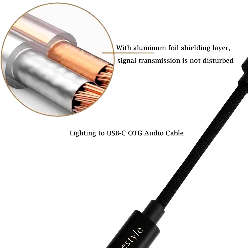 Questyle - LTC02 Type-C to Lighting Audio OTG Cable for iphone