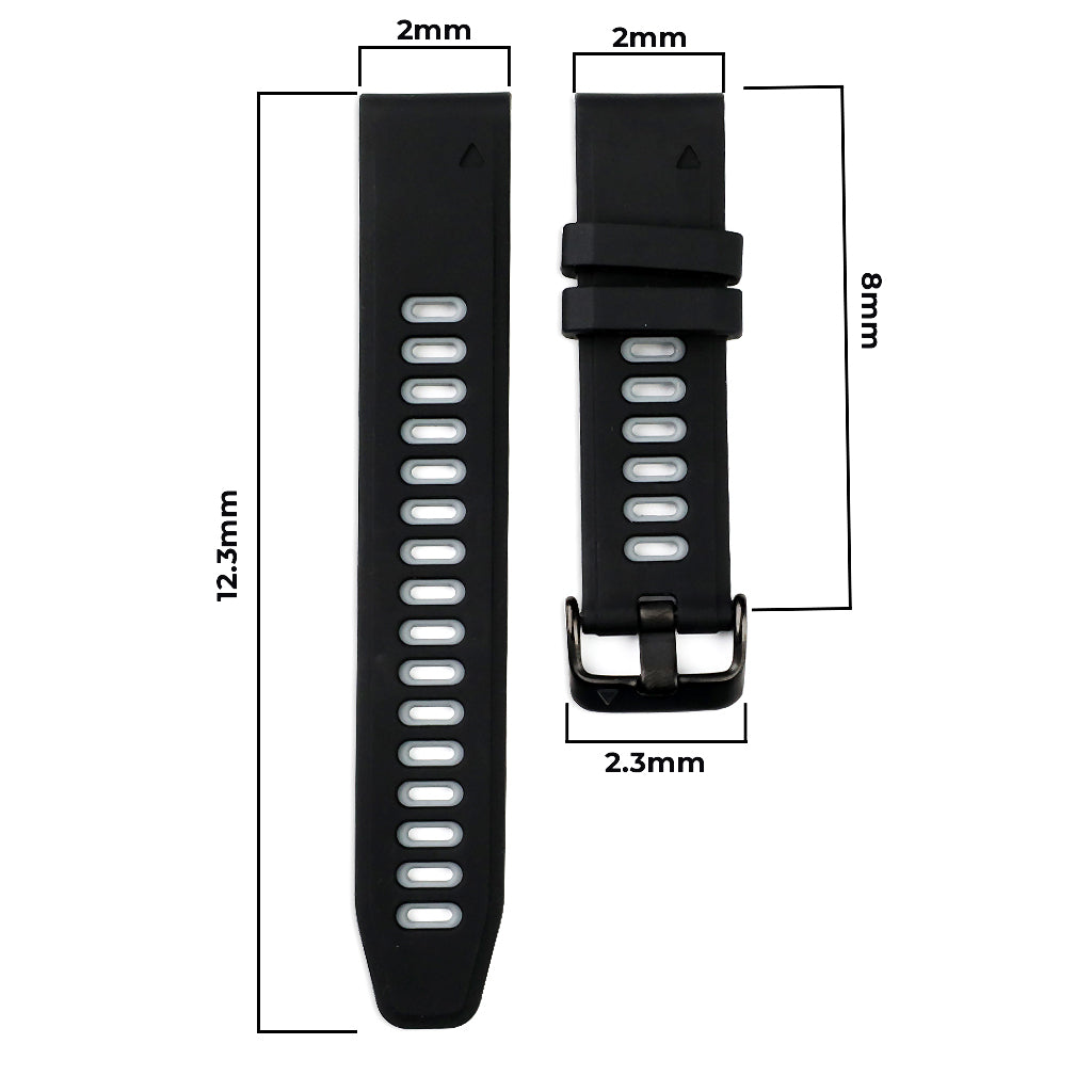 Concept-kart-TECPHILE-20mm-Quickfit-Watch-Band-for-Garmin-Fenix-6S6S-Pro-Black-_5