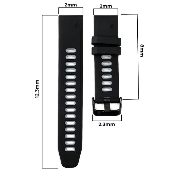TECPHILE 20mm Quickfit Watch Band for Garmin Fenix 6S/6S Pro