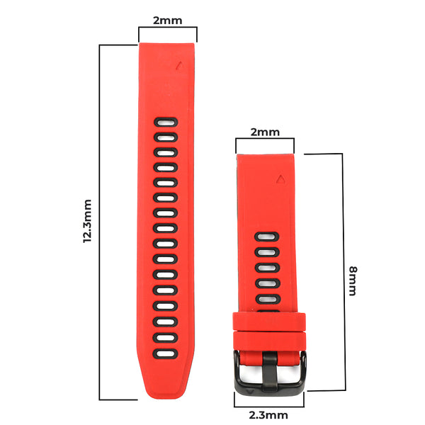 TECPHILE - 20mm Quickfit Watch Band for Garmin Fenix 6S/6S Pro - 11