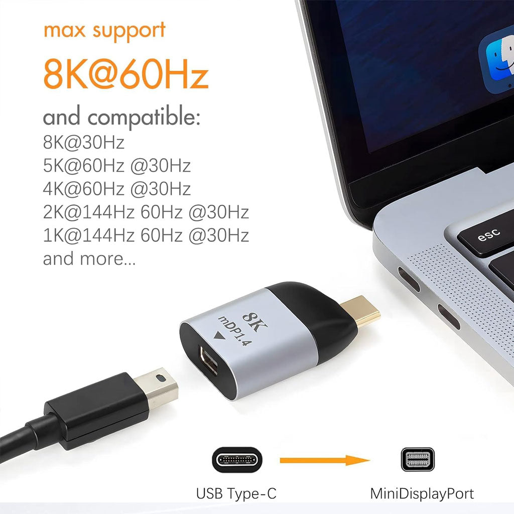 Concept-kart-TECPHILE-8K-MDP-Type-C-Adapter-Grey-01_ max support