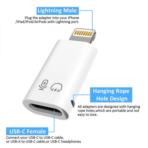 TECPHILE – Lighting to Type C OTG Adapter - 8