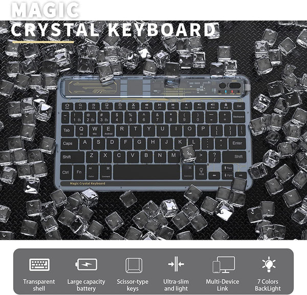 TECPHILE - XK030D Wireless Keyboard with Backlit - 3