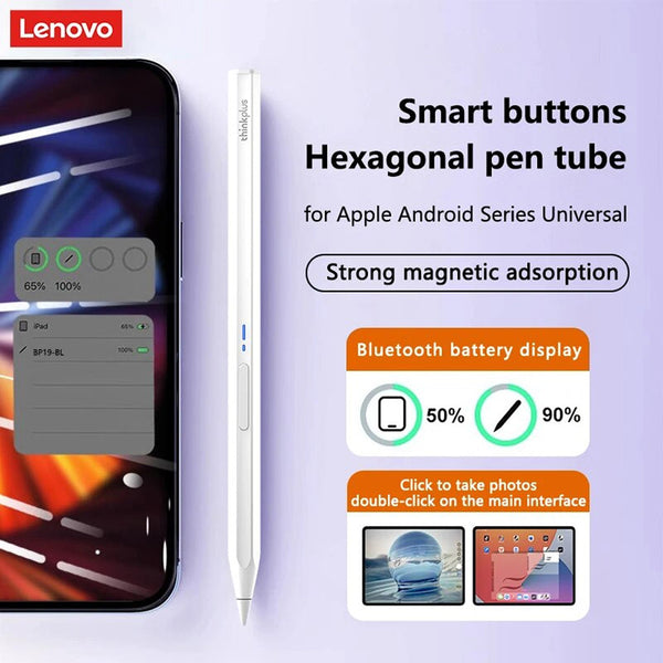 Lenovo – Thinkplus BP19 Universal Stylus Pen For Capacitive Screens (Demo Unit) - 2