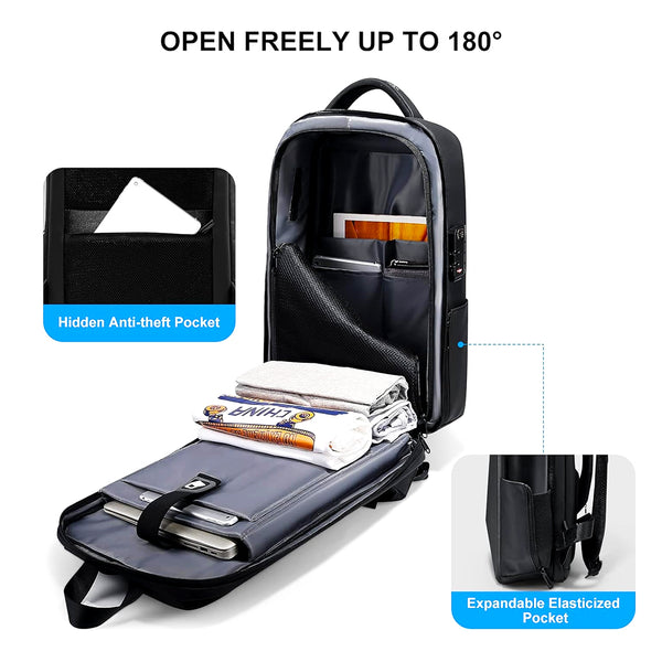 TECPHILE – SB051 Hardshell Laptop Backpack - 6