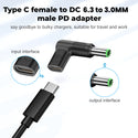 TECPHILE - 100W Type C Female to TOSHIBA Laptop Adapter - 7