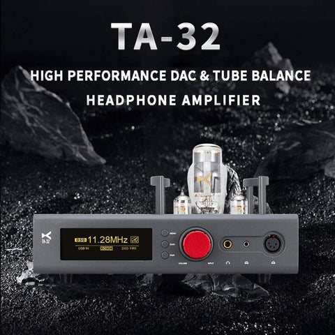 xDuoo TA 32 Amplifier Grey HIGH PERFORMNCE DAC & TUBE BALANCE HEADPHONE AMP