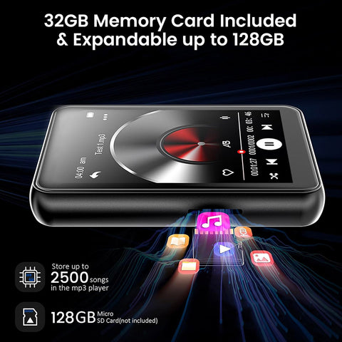 AUDIOCULAR - M51 Portable MP3 Music Player with Bluetooth - 0