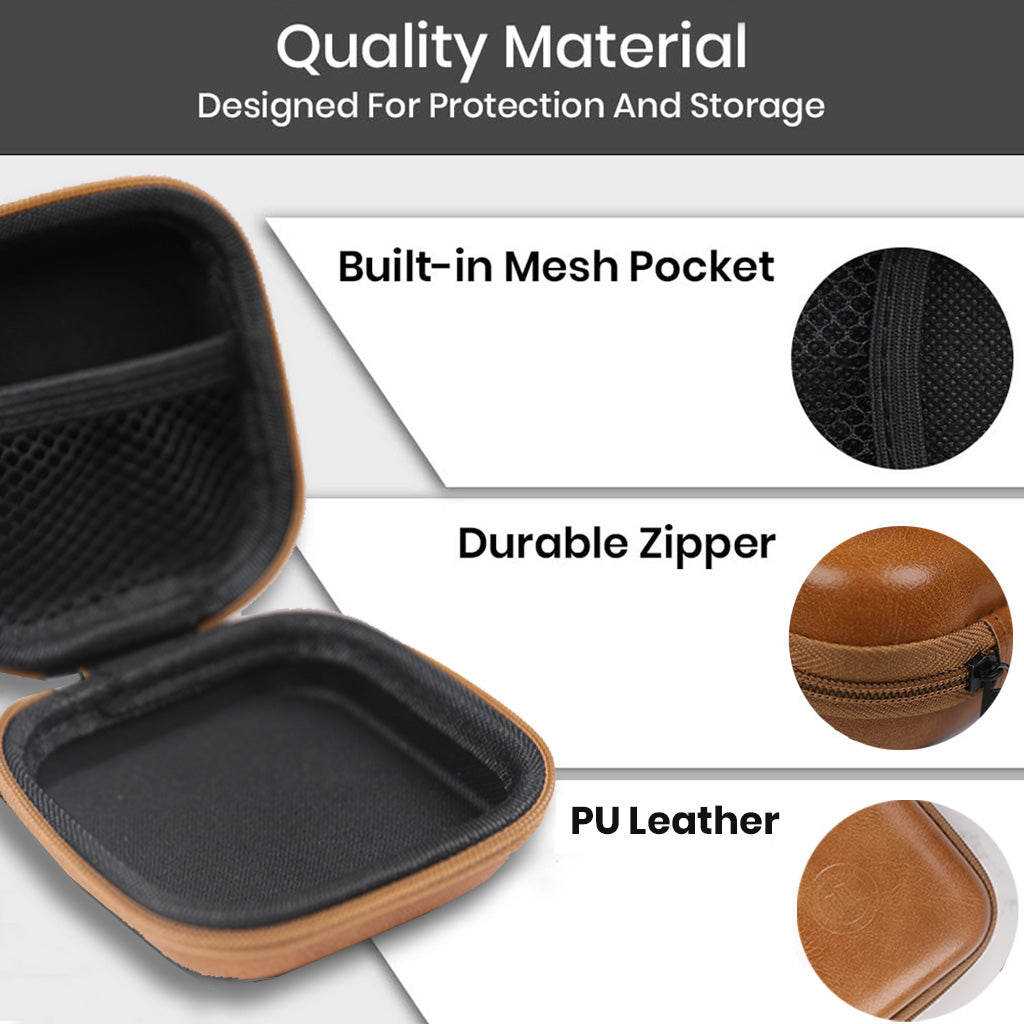 JUZEAR - AC34 PU Leather Earphone Case for IEM
