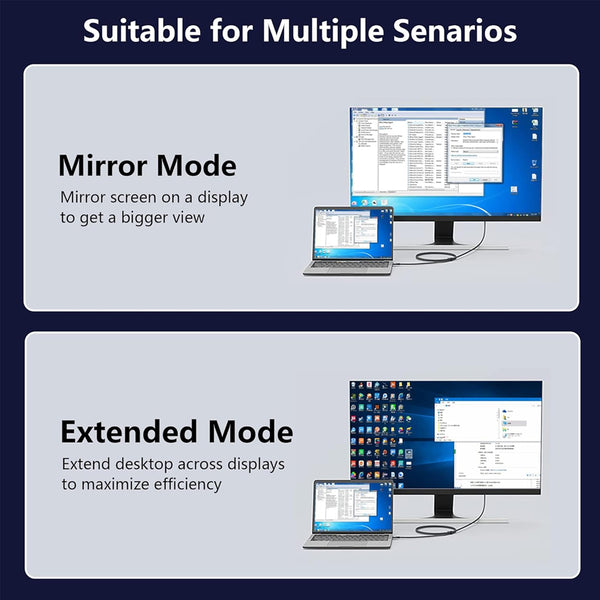 TECPHILE DP to Type-C 4K@60Hz Adapter Converter - 11