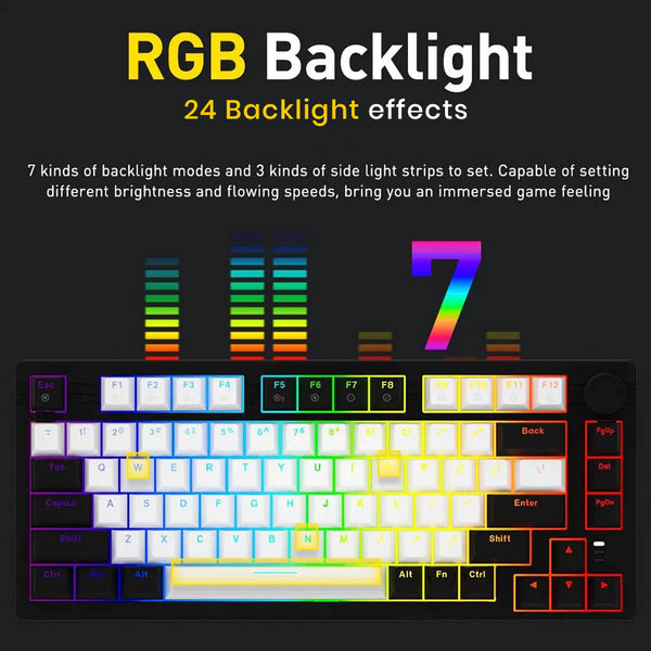 DAREU – EK75 Rainbow Wired Gaming Keyboard with 75% TKL layout - 2