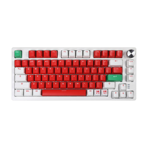 DAREU EK75RT Mechanical Wired Gaming Keyboard  Red and White