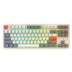 DAREU EK87Pro Mechanical Gaming Keyboard with 80% layout and RGB backlighting, featuring colorful keycaps and compact design for gamers.
