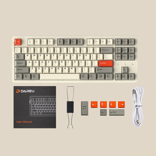 DAREU EK87Pro Mechanical Gaming Keyboard with Tri Modes & 80% Layout - 10