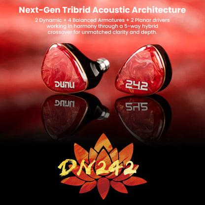 DUNU- DN242 2DD+4BA+2 Micro Planar Drivers IEM