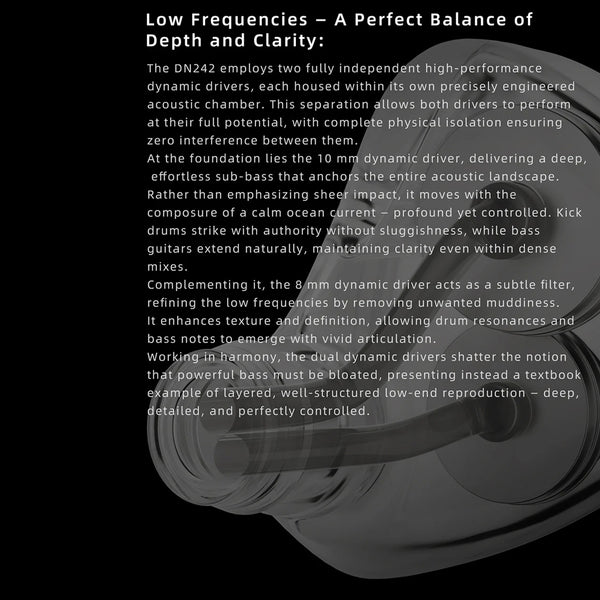 DUNU- DN242 2DD+4BA+2 Micro Planar Drivers IEM - 5