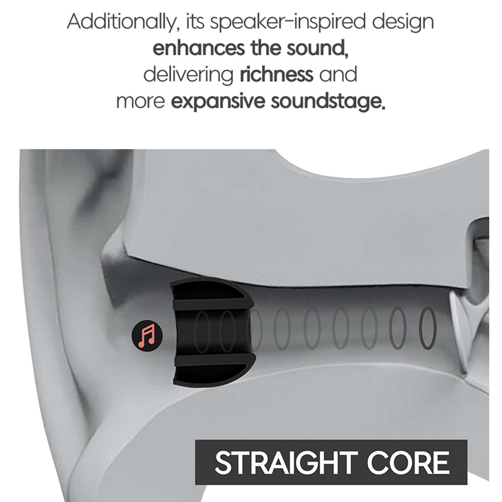 Divinus Prism eartips with speaker-inspired straight core design for enhanced soundstage and audio richness.
