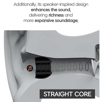 Divinus Prism eartips with speaker-inspired straight core design for enhanced soundstage and audio richness.