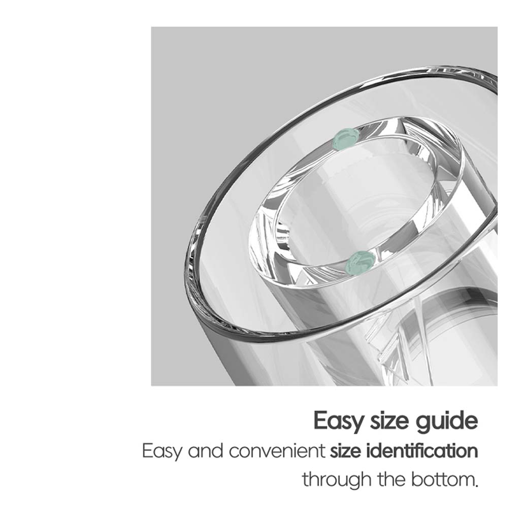 Divinus Prism eartips offer easy size identification through bottom markings for user convenience and fit accuracy.
