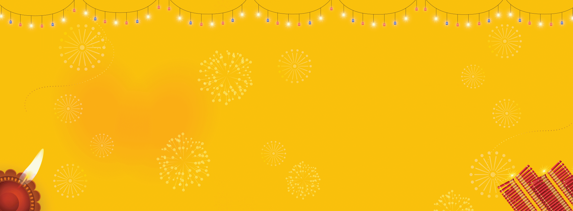 Diwali sale banner website without background