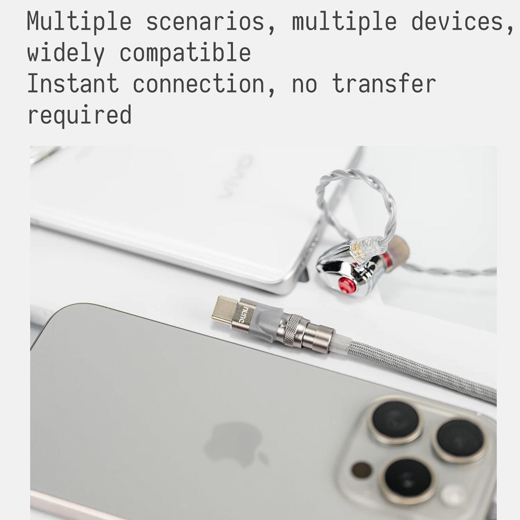 Dunu Titan S2 Q-Lock Connector Type-C Silver