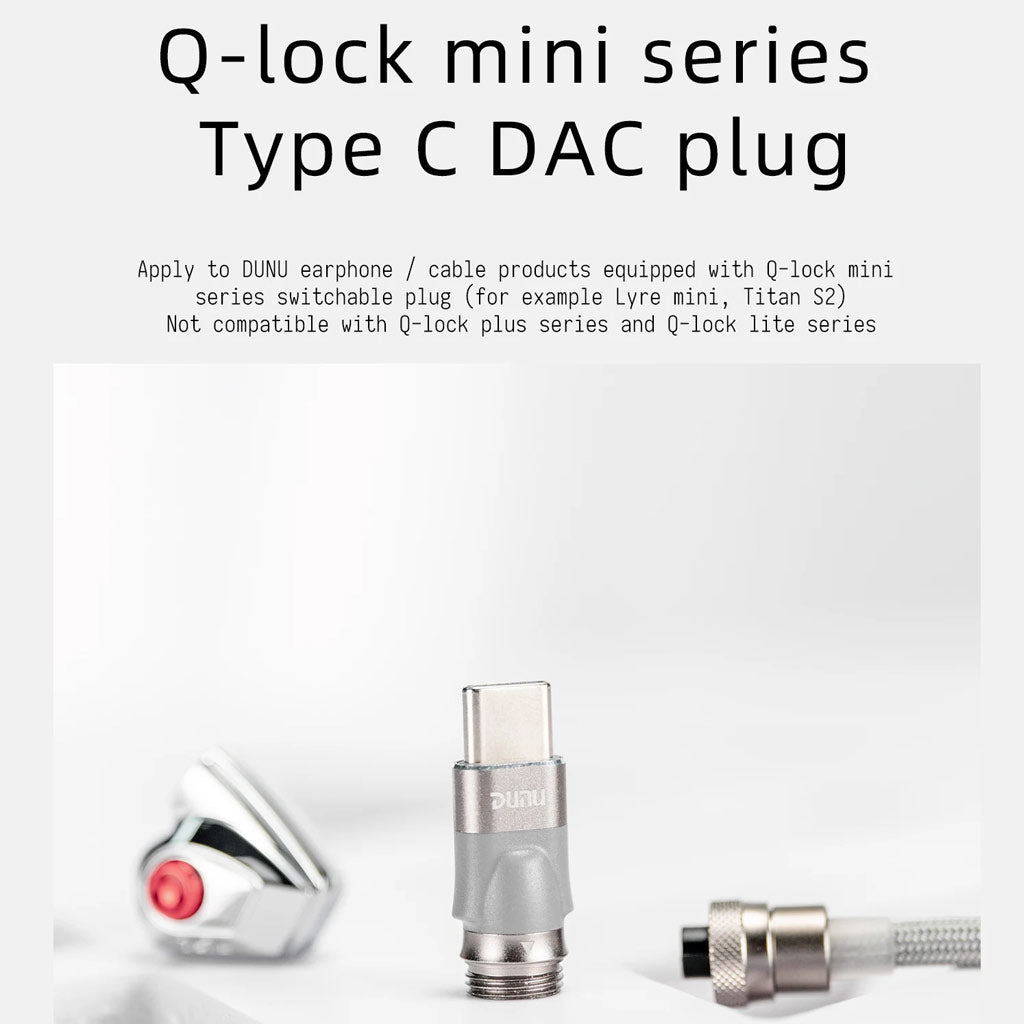 Dunu Titan S2 Q-Lock Connector Type-C Silver